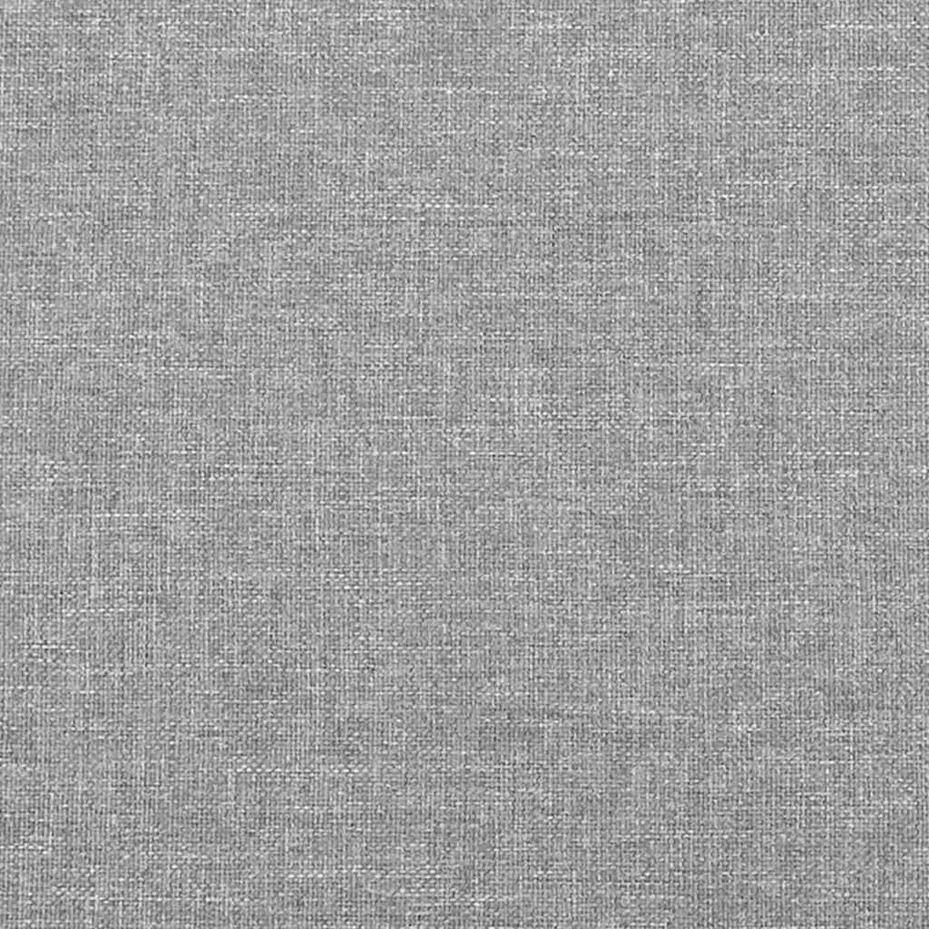 Estrutura de cama sem colchão 160x200 cm tecido cinzento-claro