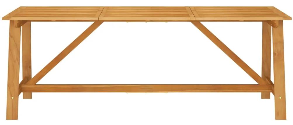 Mesa de jantar p/ jardim 206x100x74cm madeira de acácia maciça