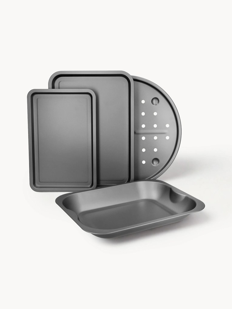 Tabuleiros de cozinha antiaderentes KitchenCraft, conjunto de 4