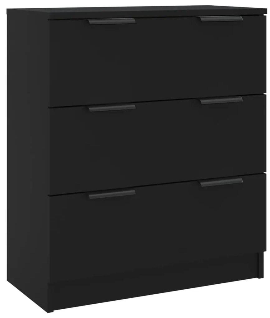 3 pcs aparadores derivados de madeira preto