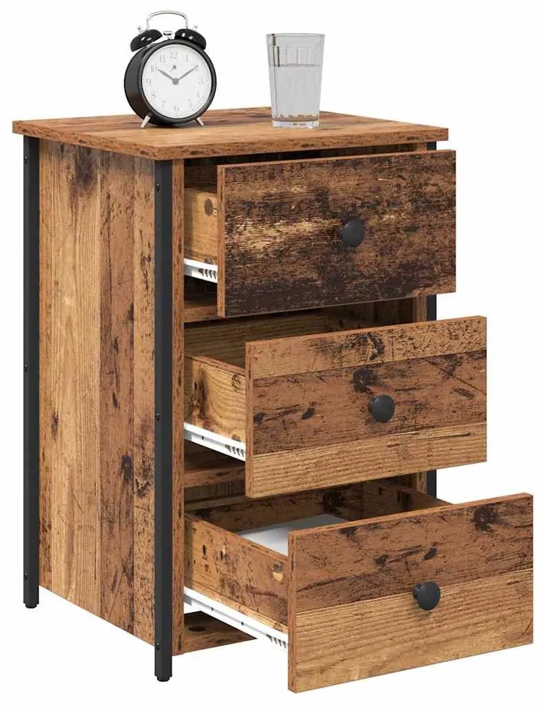Mesa de Madeira Velha Madeira Velha MDF, Madeira de Partícula, Metal