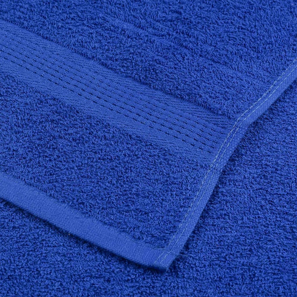 Toalhas de banho 2pcs 70x140 cm 360 gsm 100% algodão azul