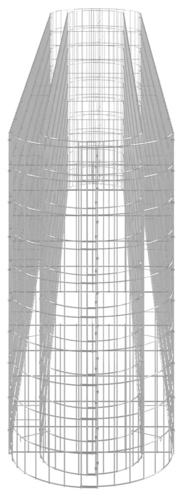 Canteiro elevado/cesto gabião 400x50x100 cm ferro galvanizado
