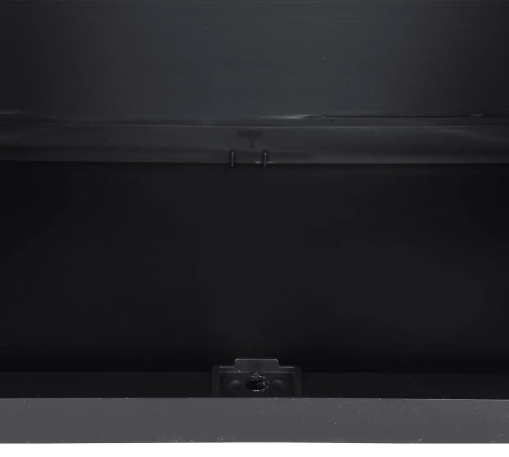 Móvel de arrumação para exterior 65x37x85 PP cinzento e preto