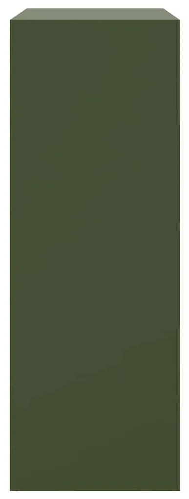 Aparador 67x39x107 cm aço verde azeitona