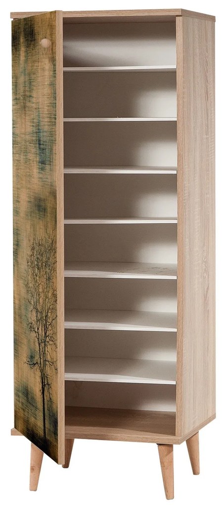 Conjunto de Mobiliário de Entrada Filinta – Sonomo Green – Sapateira: