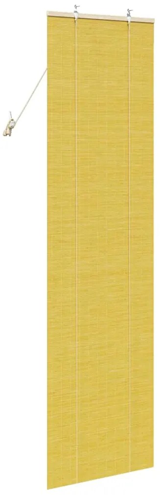 Persianas e Sombras de Janela Amarelo 60 x 220 cm Bambu