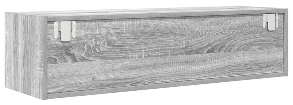 Móvel de TV 100x31x25,5 cm derivados de madeira cinzento sonoma