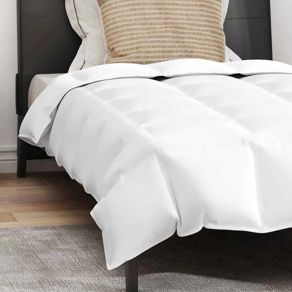 Edredão com travesseiro 2 pcs Branco 135 x 200 cm Penugem