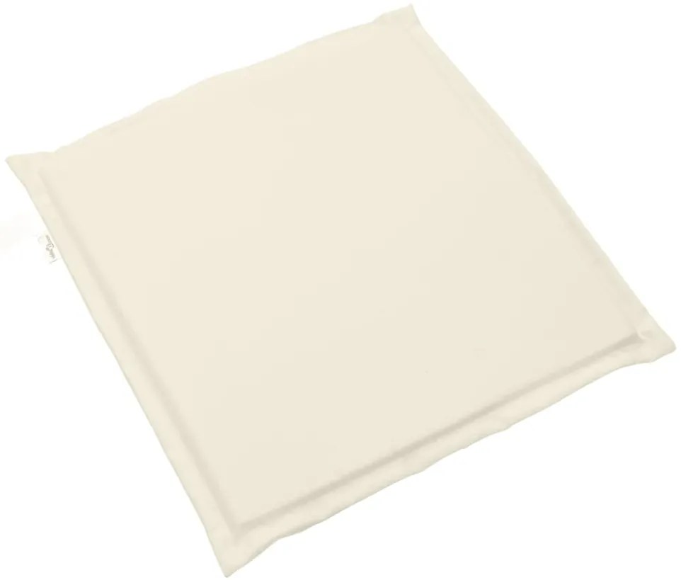 Almofadas de assento de jardim 2 pcs 45x45x2 cm cor creme