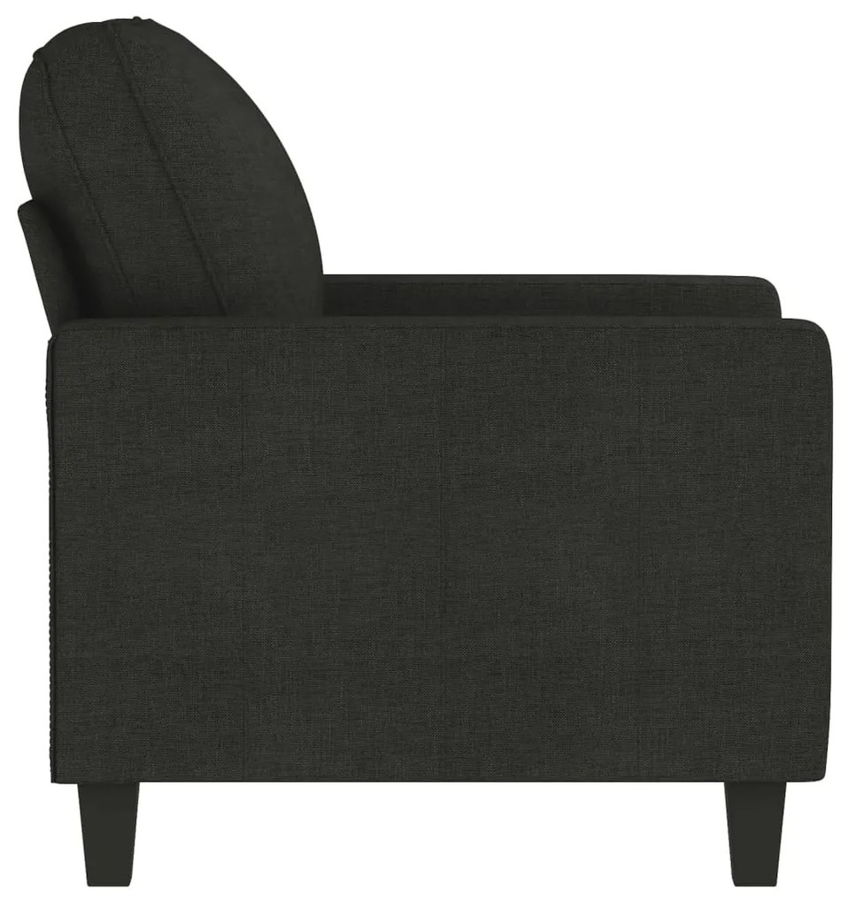 Poltrona 60 cm tecido preto