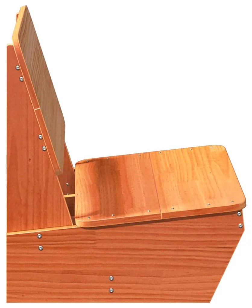 Cadeiras de jardim 2 pcs 60x64x70,5cm pinho maciço castanho-mel