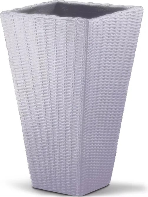 Vaso de flores plástico Polyrattan 59 litros 70x40x40cm
