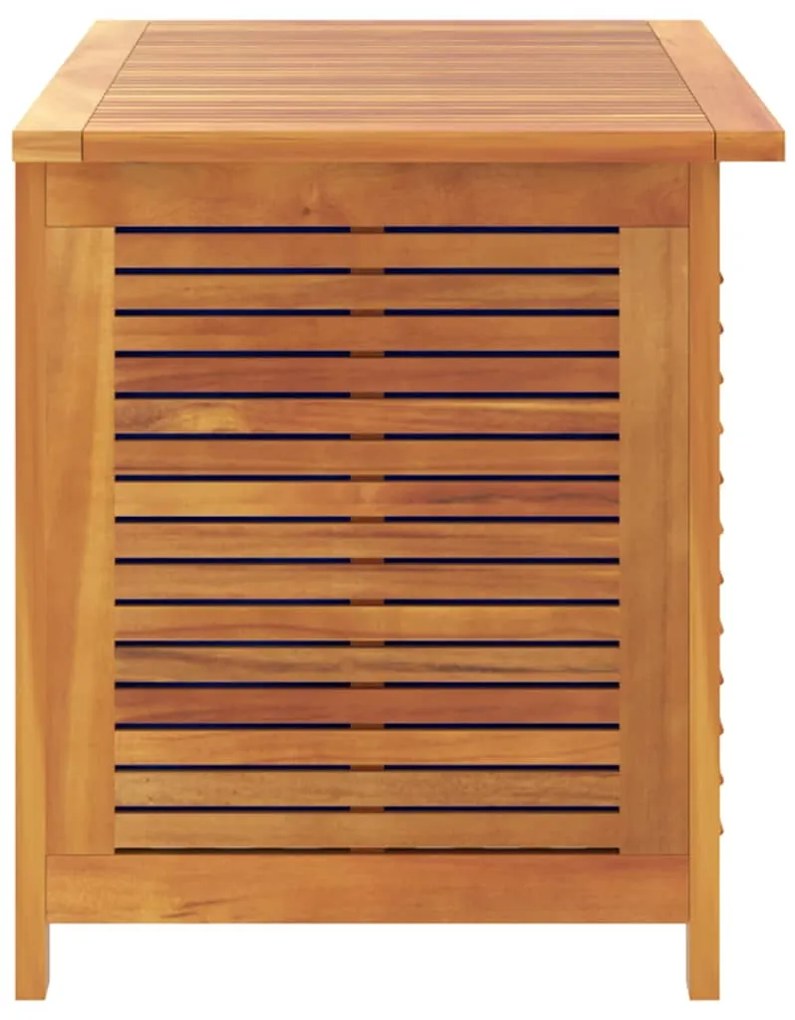 Caixa arrumação jardim c/ veneziana 90x50x56 cm acácia maciça