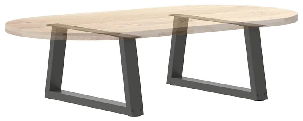 Pés para mesa de centro em V, 2 peças, antracite, 70x(30-31,3) cm, aço