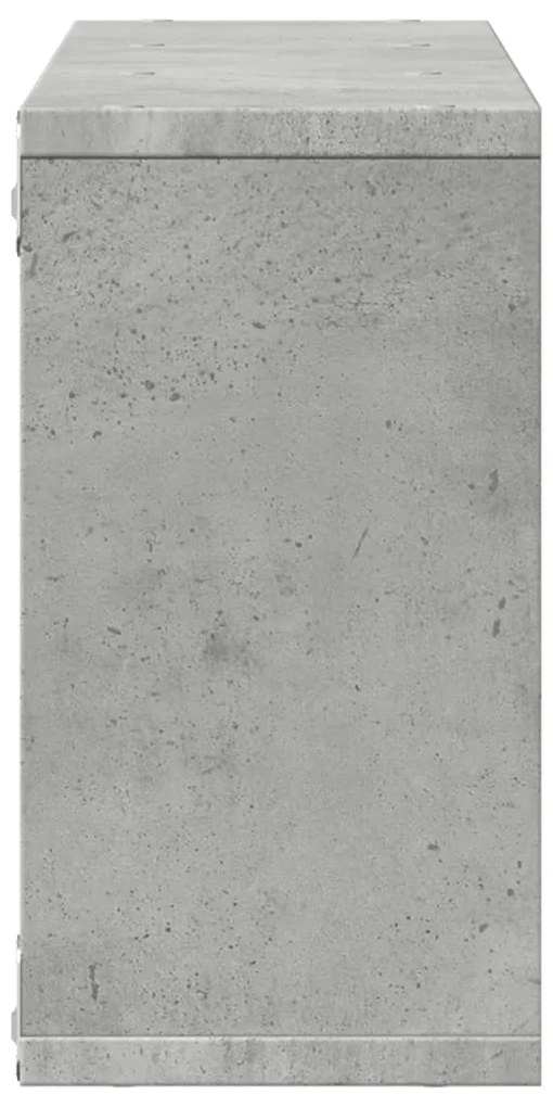 Armário de parede 100x16x30 cm deriv. madeira cinzento cimento