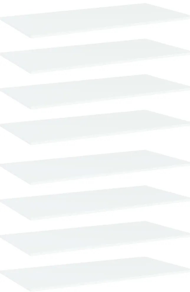 vidaXL Prateleiras para estante 8 pcs 80x30x1,5cm contraplacado branco