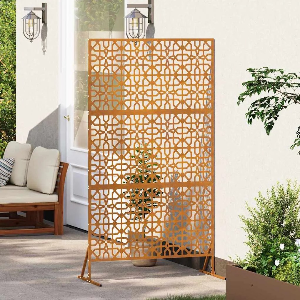 Tela de Privacidade 100x50x180 cm em Aço Envelhecido