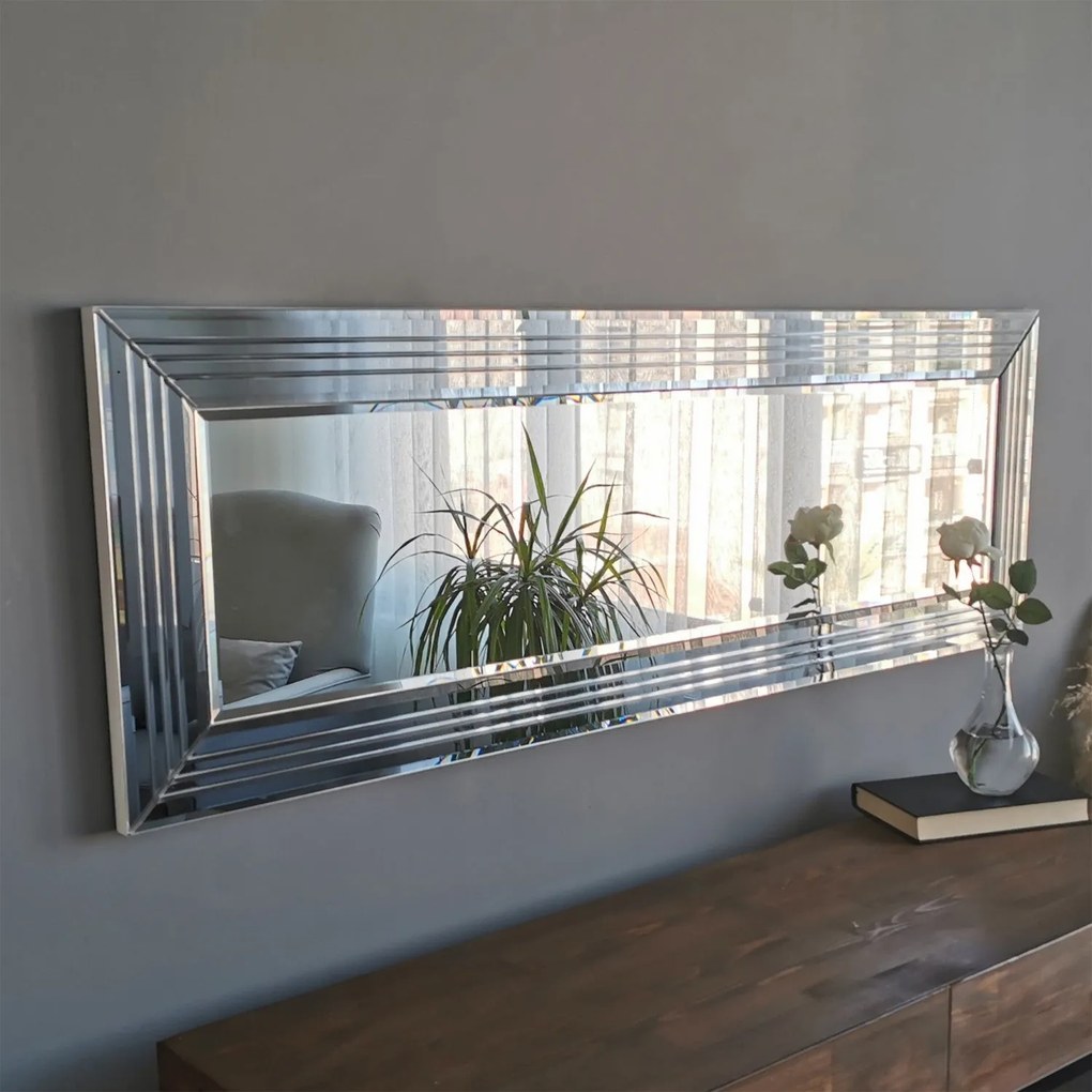 Espelho A302D – Prateado – 120x40x2,2 cm