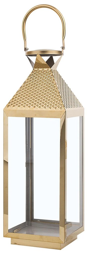 Lanterna decorativa dourada 55 cm BALI Beliani