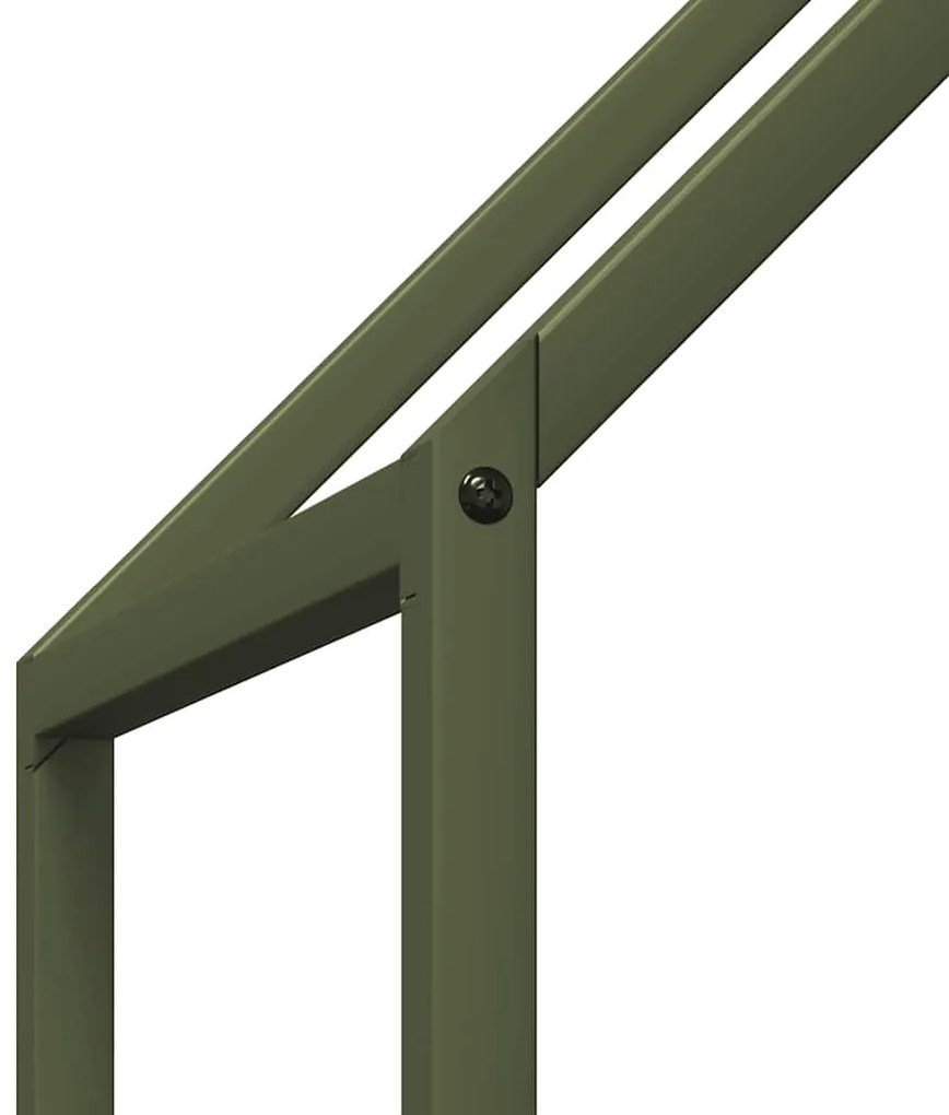 Suporte para lenha aço laminado a frio verde azeitona