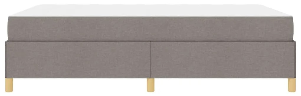 Cama Box Outros Taupe e Branco 140 x 190 cm tecido