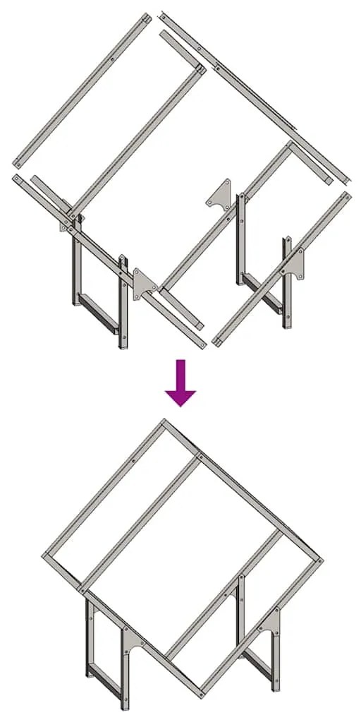 Suporte para lenha 60x25x60 cm aço laminado a frio branco