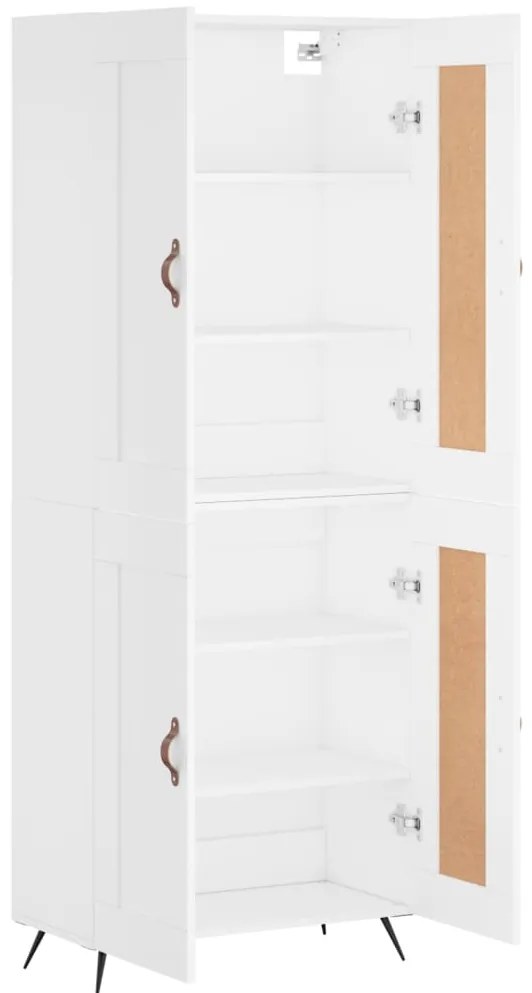 Armário alto 69,5x34x180 cm derivados de madeira branco