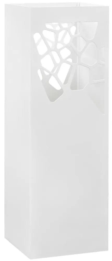 Suporte para guarda-chuvas pedras em aço branco