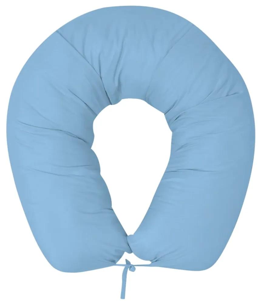 Almofada de gravidez 40x170 cm, azul claro