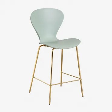 Taburete Alto Uit ↑65 Cm & Dourado & Polipropileno Tropa - Sklum