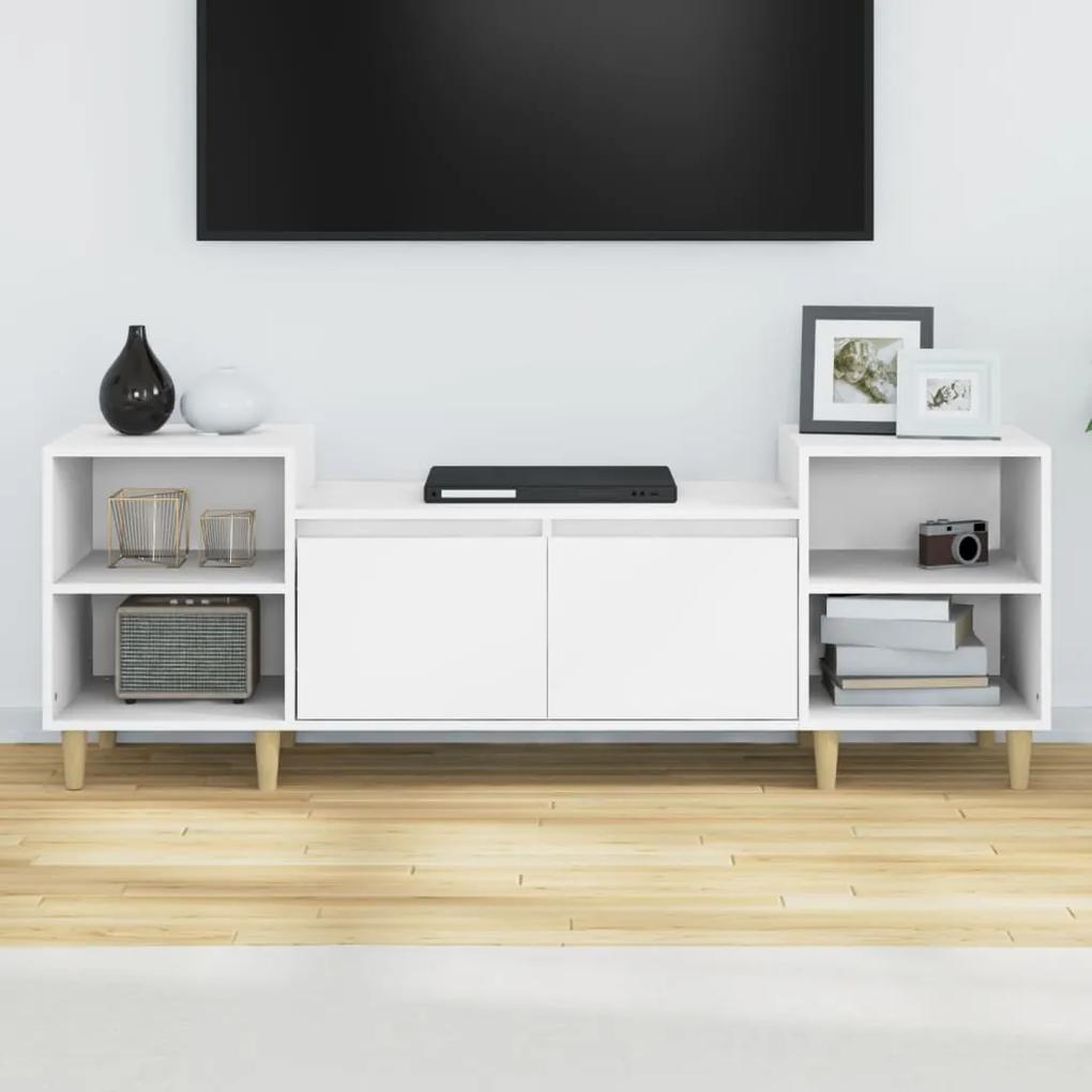 Móvel de TV Malva de 160 cm - Branco - Design Moderno