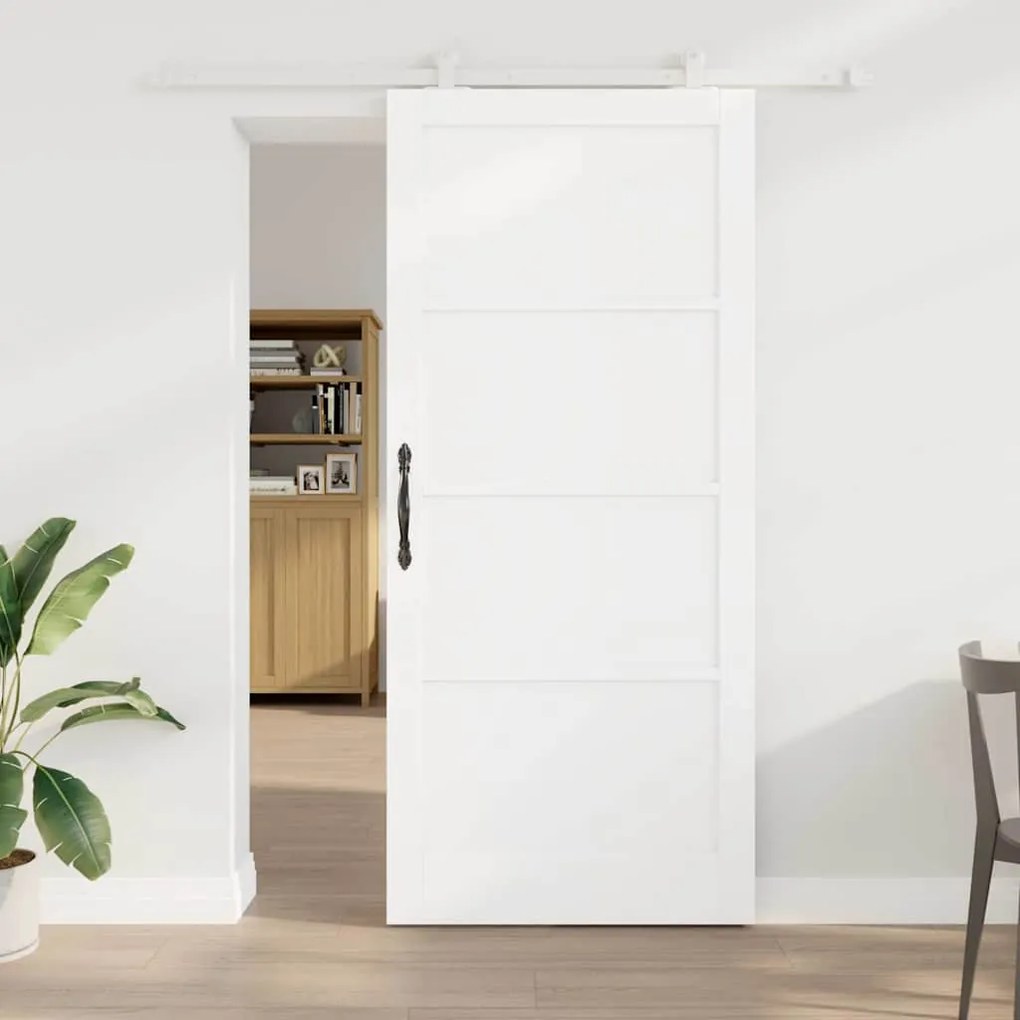 vidaXL Conjunto de Portas Deslizantes Manual Branco 93 x 211 cm