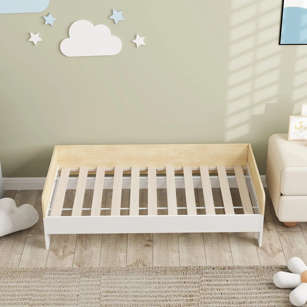 AIYAPLAY Cama para Crianças acima de 3 Anos 143,5x74x40 cm Cama de Mad