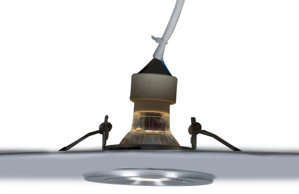 LED Foco embutido inteligente aço redondo IP44 incl. Wifi GU10 - Xena Moderno