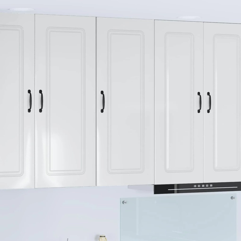 vidaXL Armário de Cozinha Kalmar Branco Brilhante 40 x 31 x 100 cm