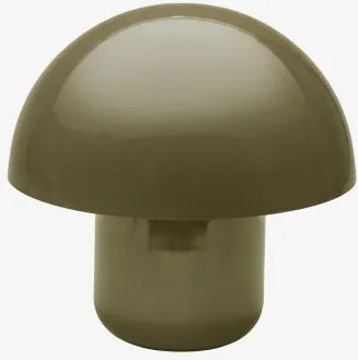 Lâmpada De Mesa ↑30 Cm Em Ferro Zyora Verde Azeitona Intenso - Sklum