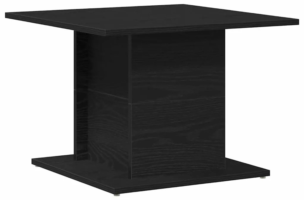 Mesa de Café Carvalho Preto 55,5x55,5x40 cm Madeira de Engenharia