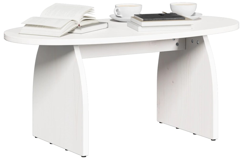 Mesa de centro Branco 80 x 40 x 35 cm
