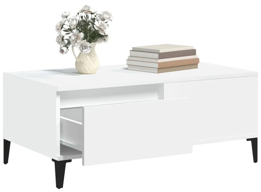 Mesa de centro 90x50x36,5 cm derivados de madeira branco