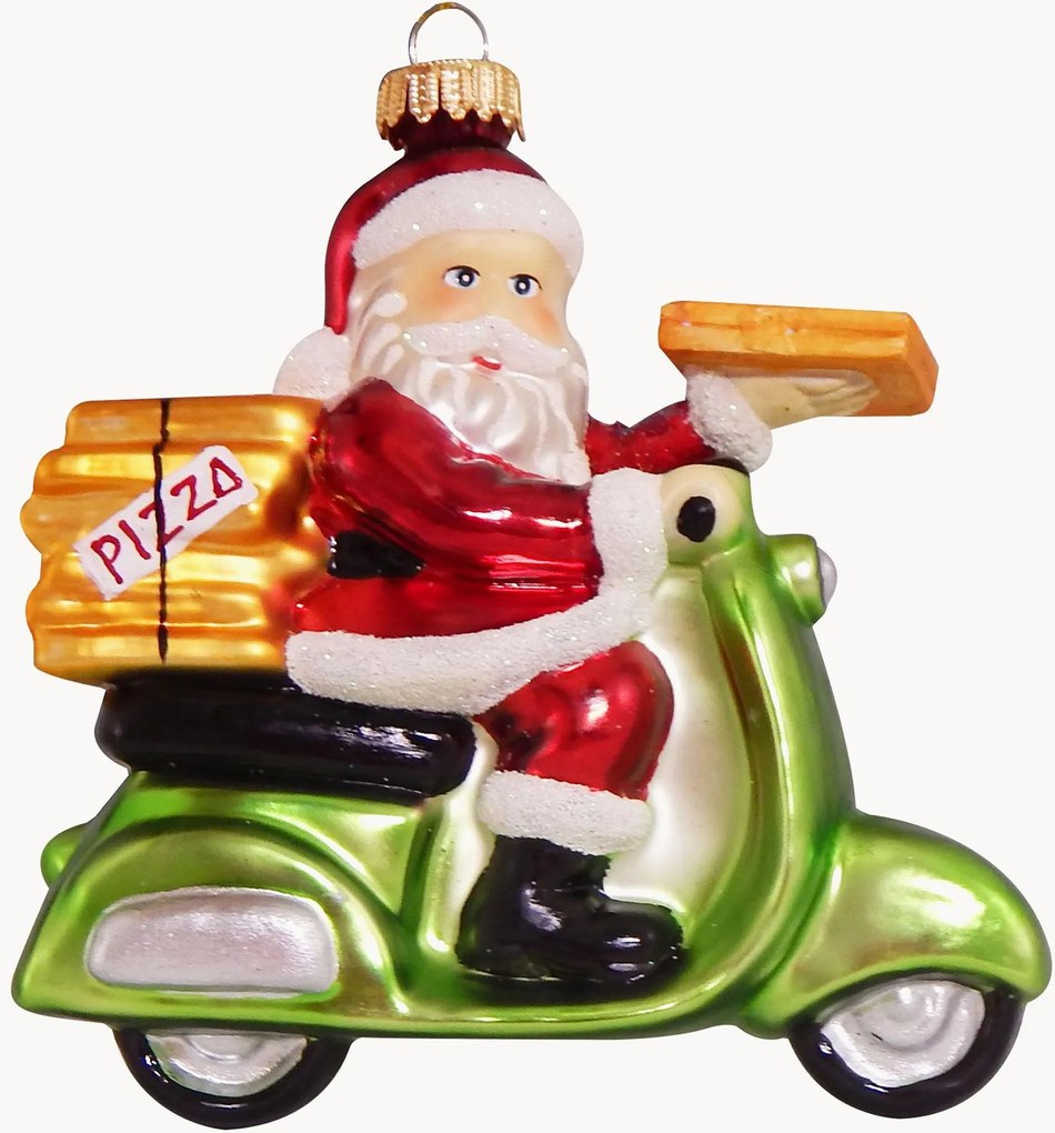 Ornamento de Natal pintado à mão Santa