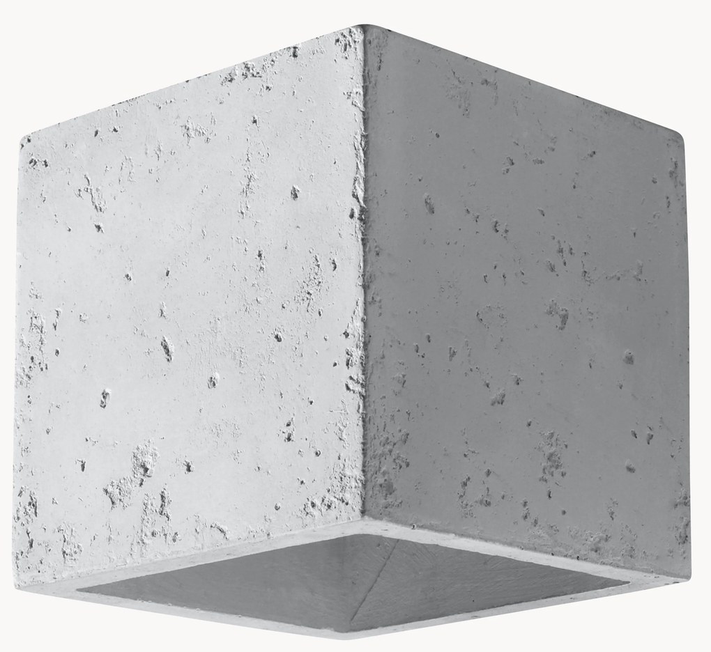 Candeeiro de parede em betão artesanal Geo