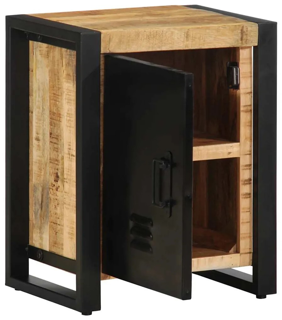 Mesa de cabeceira 40x30x51 cm madeira maciça manga áspera