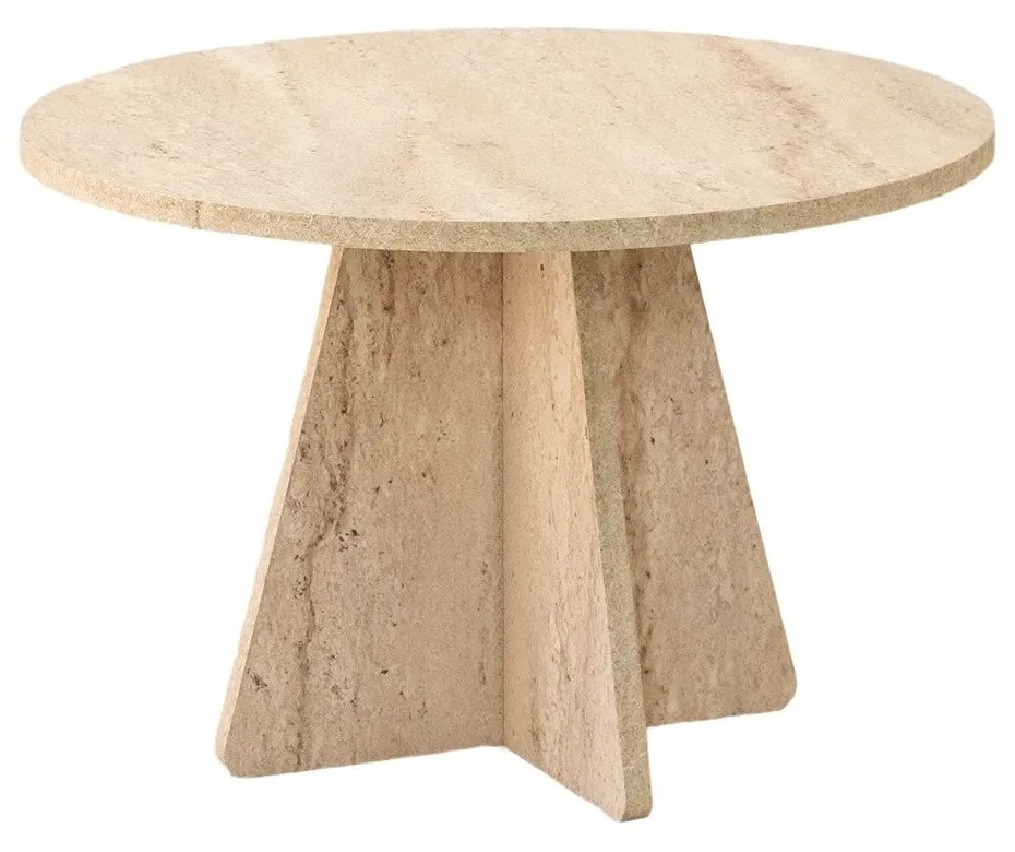 Mesa de Centro Mushroom – Travertino – 60 cm de diâmetro x 40 cm de al