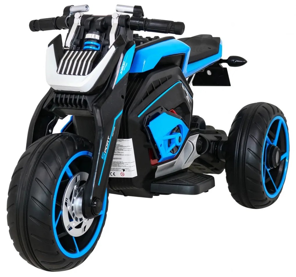 Mota elétrica para Crianças 12V 3 Rodas Rodas Espuma EVA Azul