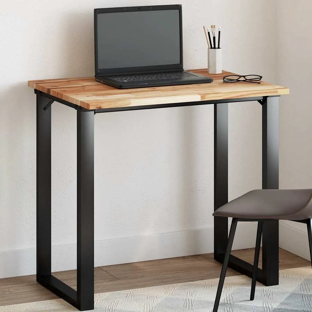 vidaXL Tampo de mesa retangular 80x60x2 cm madeira de acácia maciça