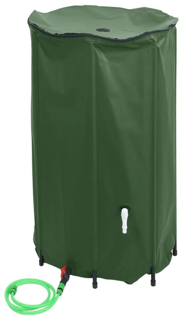 Depósito de água dobrável com torneira 100 L PVC