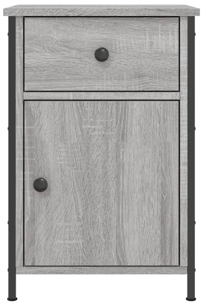 Mesas cabeceira 2 pcs 40x42x60cm deriv. madeira cinzento sonoma