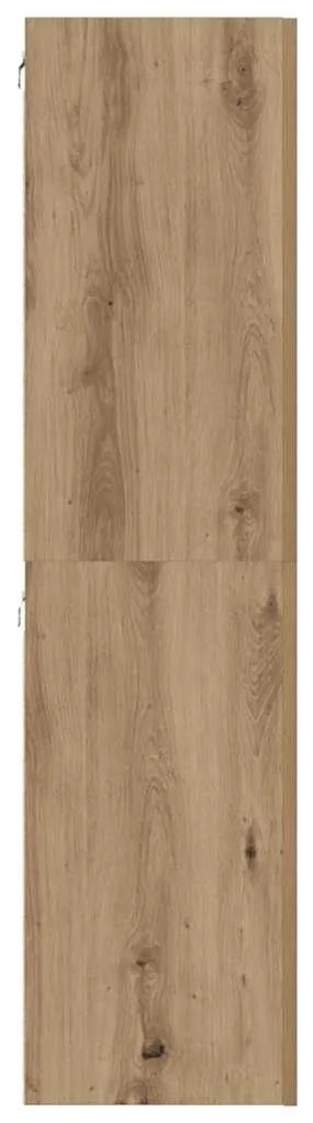 Conjunto de móvel de TV com prateleira 8 pcs carvalho artisiano