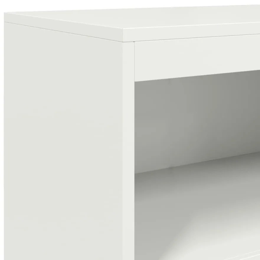 Aparador alto 68,5x38,5x123,5 cm aço branco